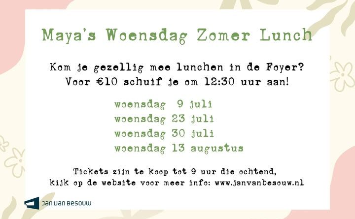 Zomerlunch in Jan van Besouw